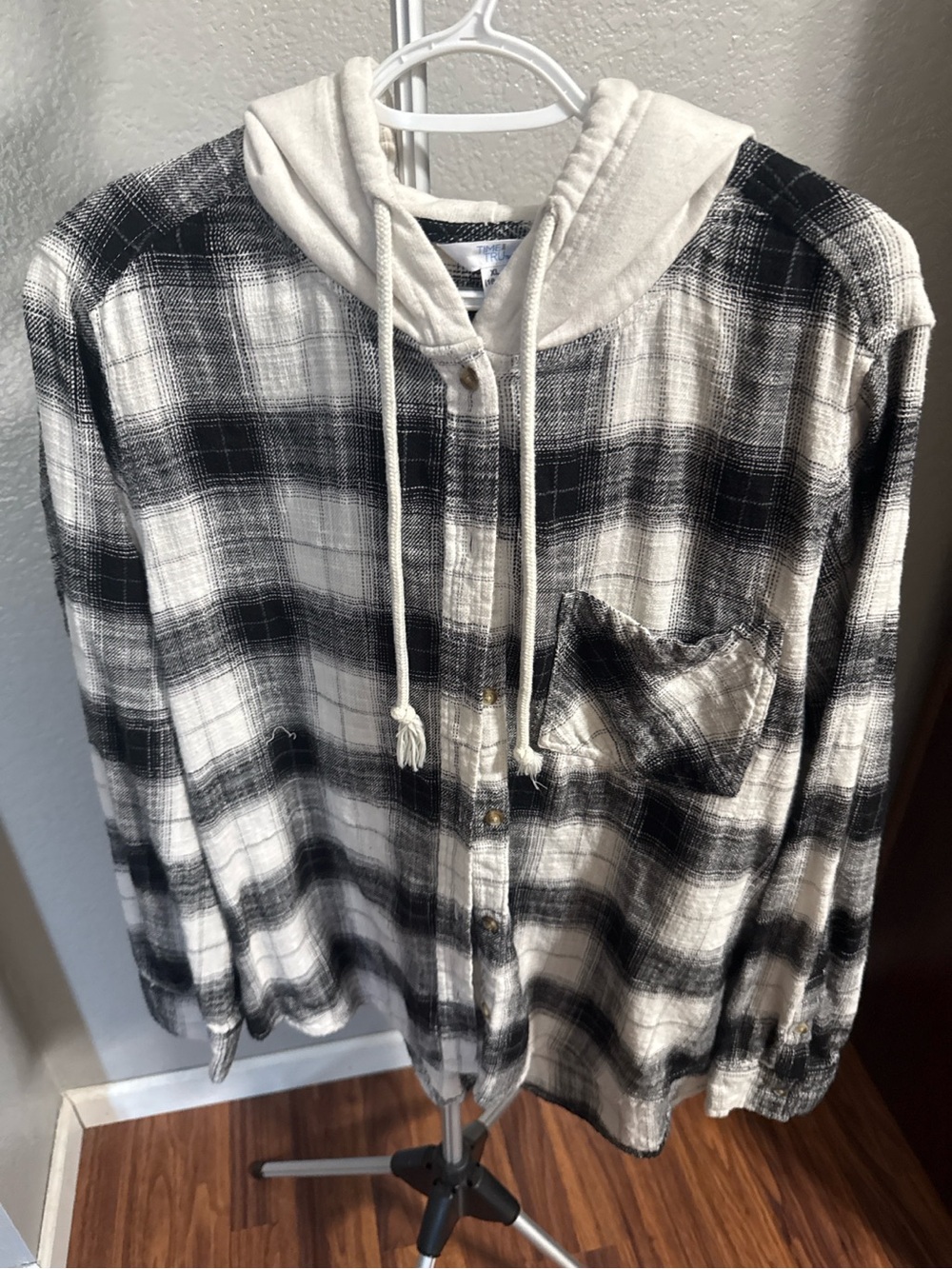 Time and Tru Hooded Flannel